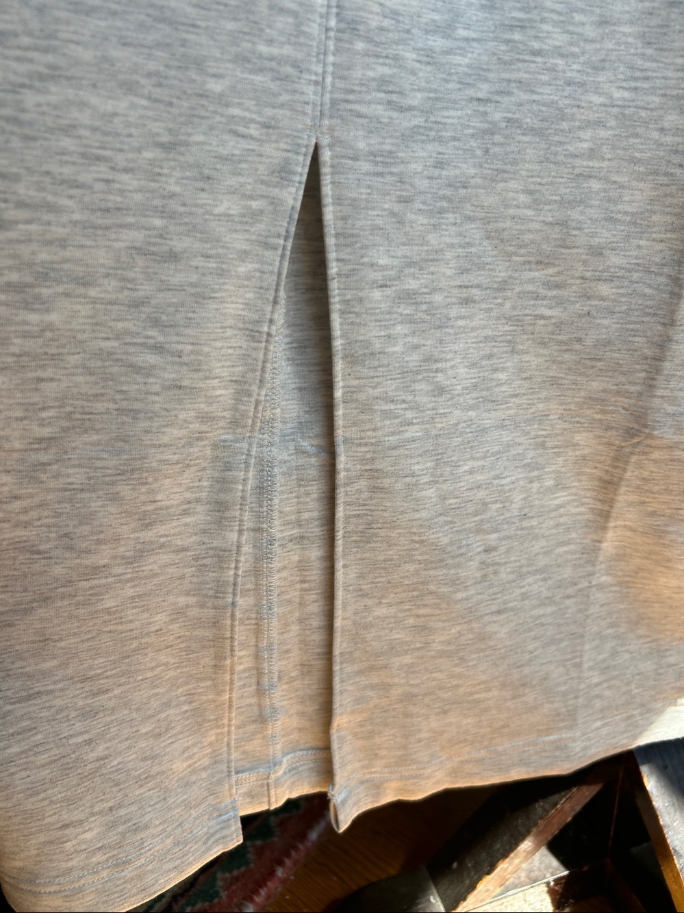 Lou & Grey Maxi Midi Skirt Size Medium Sporty Skirt Light Gray NEW - Picture 8 of 9